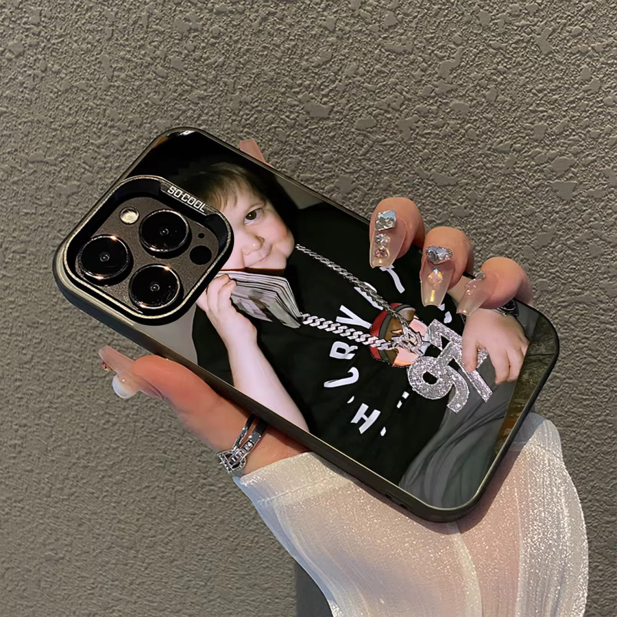 Lustige Babaite Hasbulla Handyhülle für iPhone 11 bis 16 Pro Max mit matter stoßfester Rückseite in Schwarz und Multicolour - Bild 2
