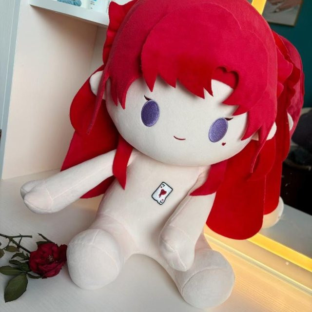 Yiran toy Die Herzkönigin Baumwollpuppe, Plüschtier, Weiß, ab 0 Jahren - Bild 1