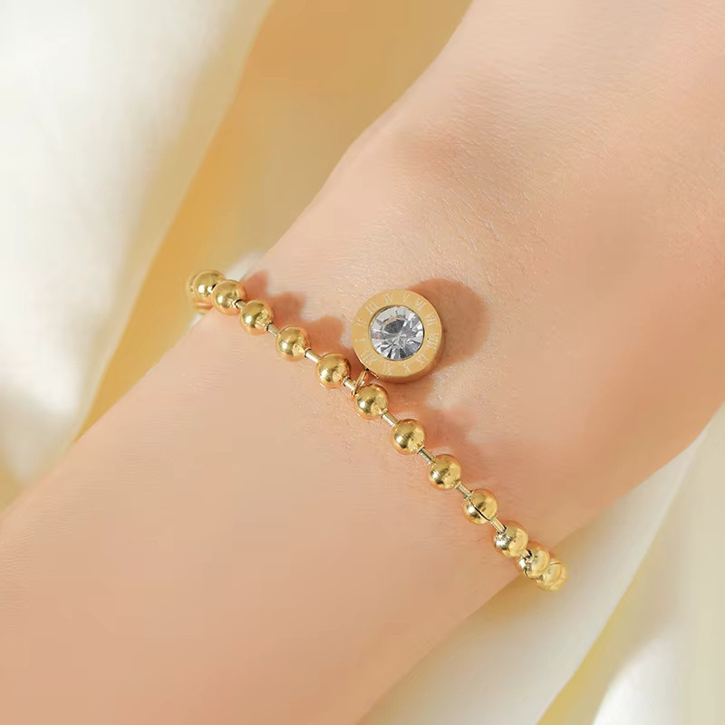 EILIECK Schmuck-Set Edelstahl, Zirkonia, Gold, Damen - Bild 3