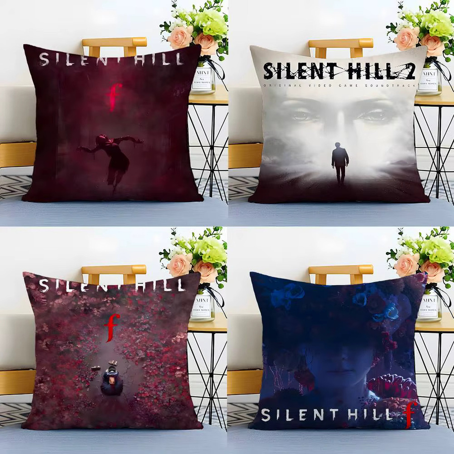 Honor Art S-Silent Hill F-MT Kissenbezug aus seidigem Kurzplüsch mit unsichtbarem Reißverschluss, allergikerfreundlich, B/T/H: 30 x 30 x 30 cm - Bild 4