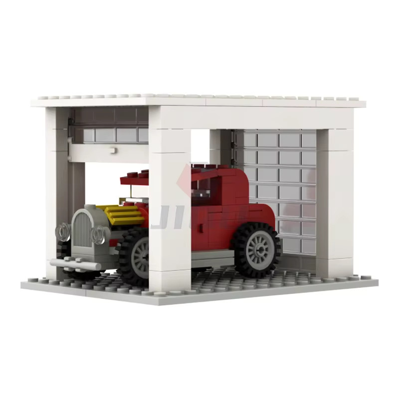 lizhi Moc Rolling Gate Garage Stadt Bausteine Zubehör White - Bild 2