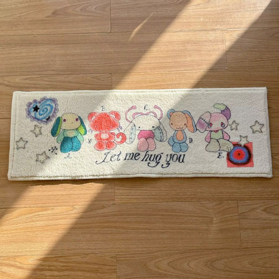 VIKAMA Cartoon-Teppich aus Kunstfaser in Wolloptik für Schlafzimmer und Wohnzimmer - Bild 2