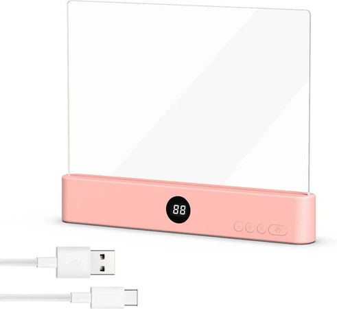 YJMP Super Lighting LED Leselampe mit Clip und Touch-Bedienung, Tragbare USB Buchlampe für Tablet und Bücher, Weiß/Transparent