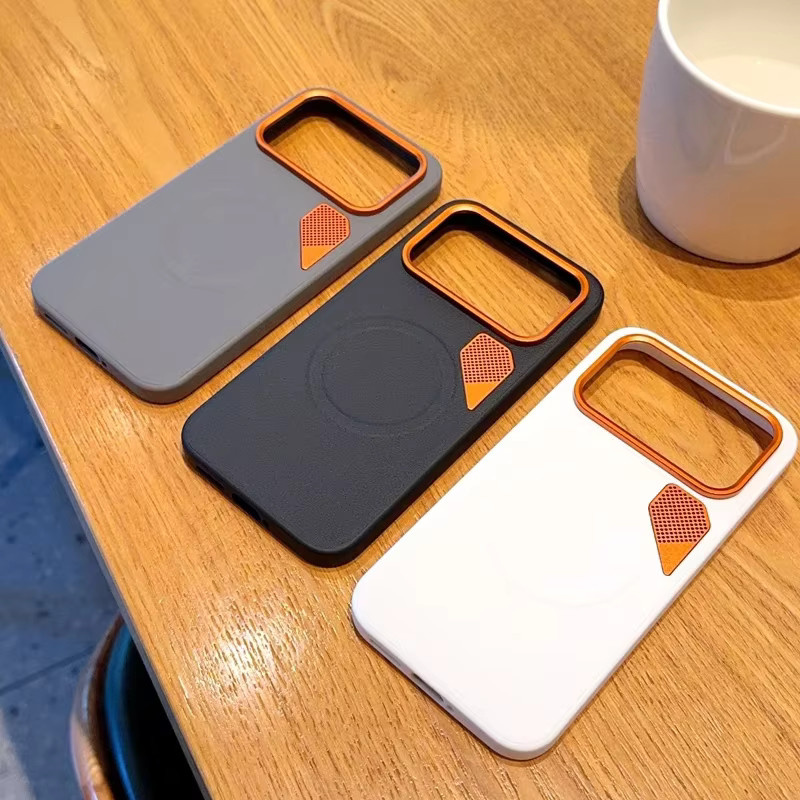 Xiaomi Poco F8 F7 Pro Ultra Luxus Business Handyhülle mit Lychee Muster und magnetischem Laden in Grau - Bild 2