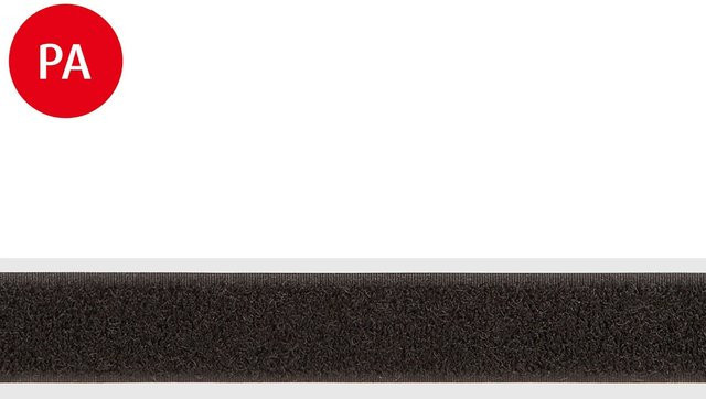 Conacord Flauschband zum Kleben aus Polyamid in Schwarz, Breite: 20 mm, Meterware - Bild 1