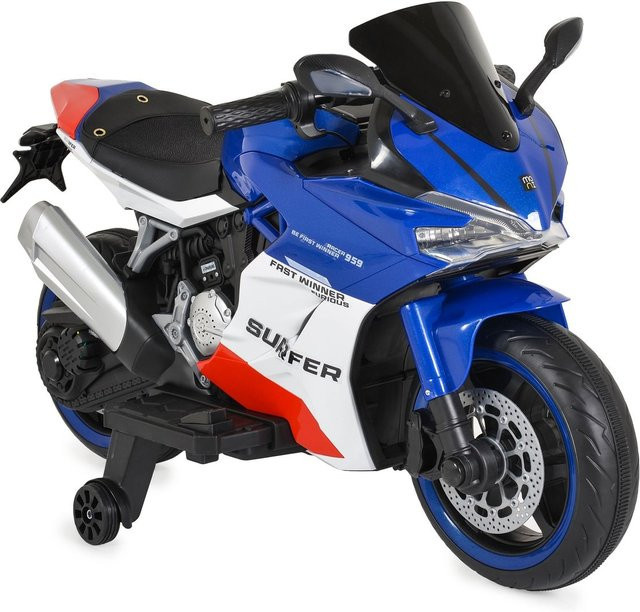 Moni Kinder Elektromotorrad Surfer, Fahrzeug, blau, ab 3 Jahre - Bild 1