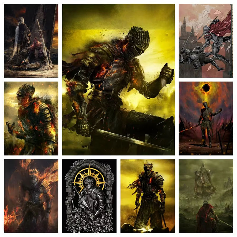 Diamond Painting Set YUTTEE Darkness Knight Warrior Abyss Walker Motiv in Multicolor, B/H: 30,0 x 30,0 cm - Bild 4