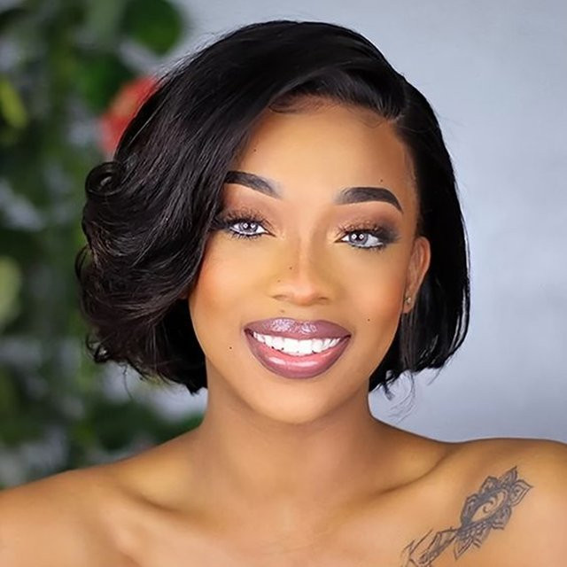 JAYCEE HAIR Pixie Cut Perücke, Echthaar, Damen, kurze Bob Perücke - Bild 1