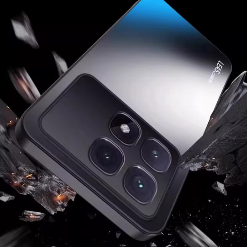 AG Frosted Stand Case für POCO F8 Ultra und POCO F8 Pro mit magnetischem Ringhalter, matte Bumper Schutzhülle, transparent/grau - Bild 3