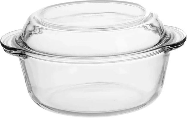 Ritzenhoff & Breker Cucina Auflaufform aus Glas mit Glasdeckel, rund, transparent, Durchmesser: 19,0 cm, Höhe: 9,0 cm - Bild 1