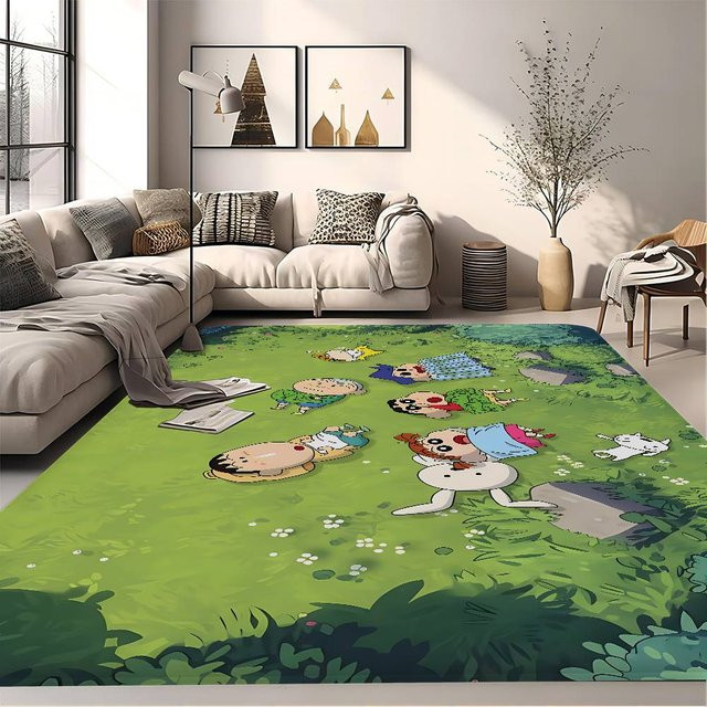 Rutschfeste Crayon Shin-Chan Fußmatte im nordischen Stil für Wohnzimmer, Schlafzimmer und Balkon - Bild 1