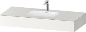 Duravit Qatego Einbauwaschtisch-Möbel-Set in Weiß, B/T/H: 120 x 55 x 17 cm - Bild 1