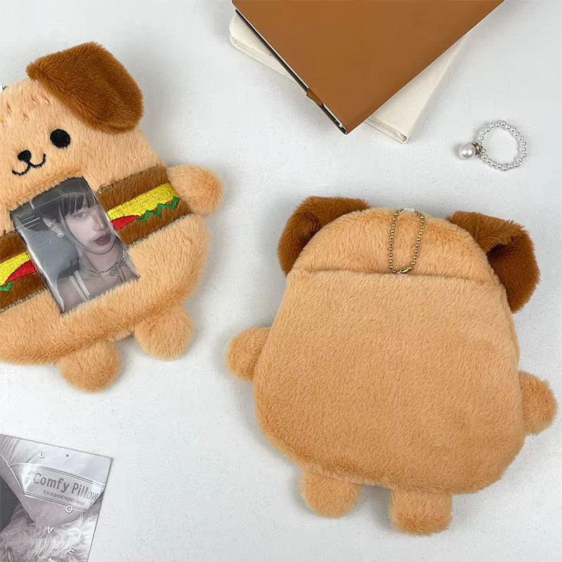 Burger Puppy Kartenhülle transparent und mehrfarbig als Aufbewahrung für Ausweise und Visitenkarten - Bild 2