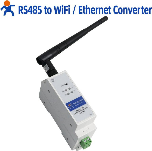 USR RS485 zu WiFi Ethernet Konverter USR-DR404 Modbus RTU zu Modbus TCP Gateway mit MQTT SSL Industrielles IoT-Gerät in Weiß - Bild 1