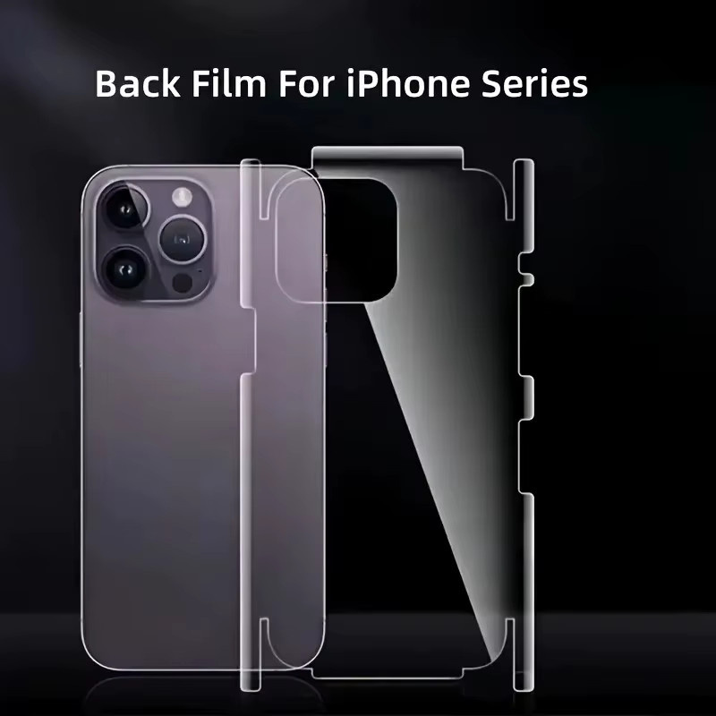 4er-Pack Hydrogel-Schutzfolien für Apple iPhone 16 Pro, 16 Pro Max und 16 Plus, transparente Rückseitenabdeckung, ultra-dünn und kratzfest - Bild 5
