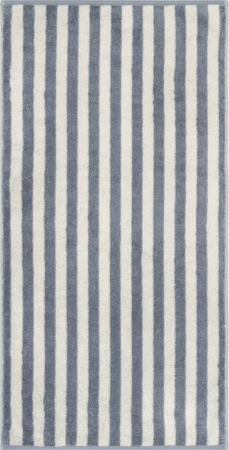 Handtuch STUDIO cawo in Blau mit Streifen aus Baumwolle und Frottee, Oeko-Tex Standard 100 - Bild 1