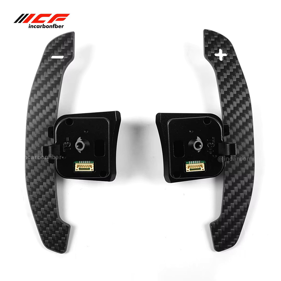 ICF Magnetische Carbonfaser-Paddle-Schalthebel für Audi R8 und TT in Schwarz - Bild 2