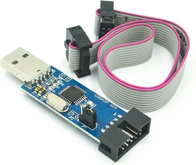 STJF USBASP USBISP AVR Programmierer in Blau zur Unterstützung von ATMEGA8 und ATMEGA128 für Windows 7 64-Bit - Bild 1