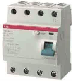 ABB FI-Schutzschalter F204F-63/0 Typ F 4-polig 63A 30mA - Bild 1