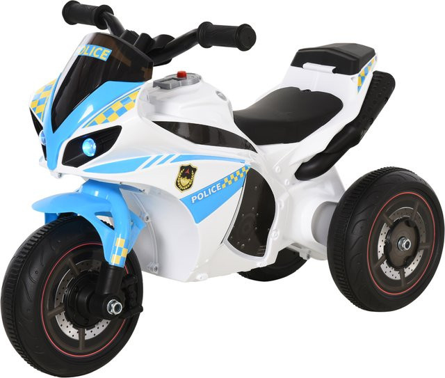 HOMCOM Rutschauto, Rennmotorrad-Design, mit Musik und Scheinwerfer, Blau, ab 1,5 Jahre - Bild 1
