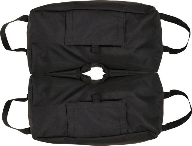 Outsunny Gewichte für Sonnenschirmständer aus Oxfordstoff und PP-Kunststoff, Schwarz, B: 25 cm, T: 50 cm, H: 18 cm - Bild 1