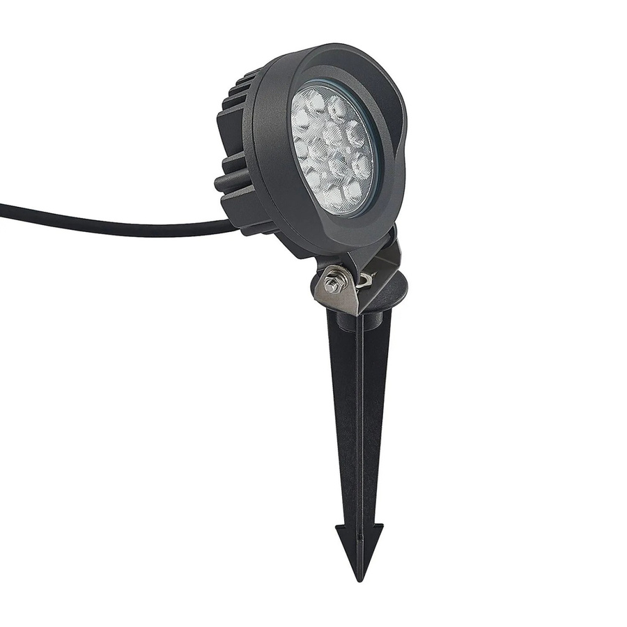 Lindby LED Außenleuchte Emar Modern Schwarz aus Aluminium und Glas mit Erdspieß - Bild 2