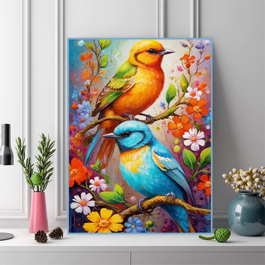 Momoart 5D DIY Diamantmalerei Vogel und Tier als Mosaik-Stickerei in Multicolour, B/H: 30 x 30 cm - Bild 3