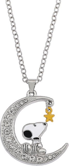 New Moon Anhänger-Halskette, Silber, Diamant, Zirkonia - Bild 1