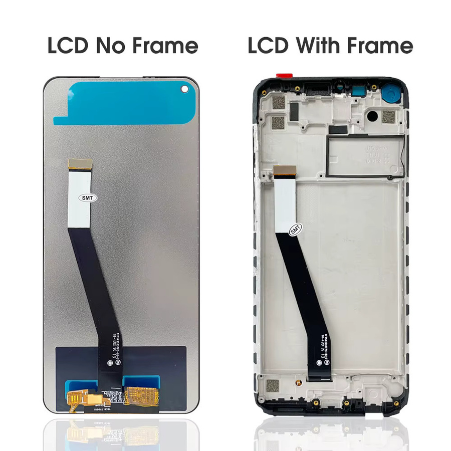 Xiaomi Redmi Note 9 LCD Display Touchscreen mit Rahmen, 6.53 Zoll, Schwarz - Bild 3