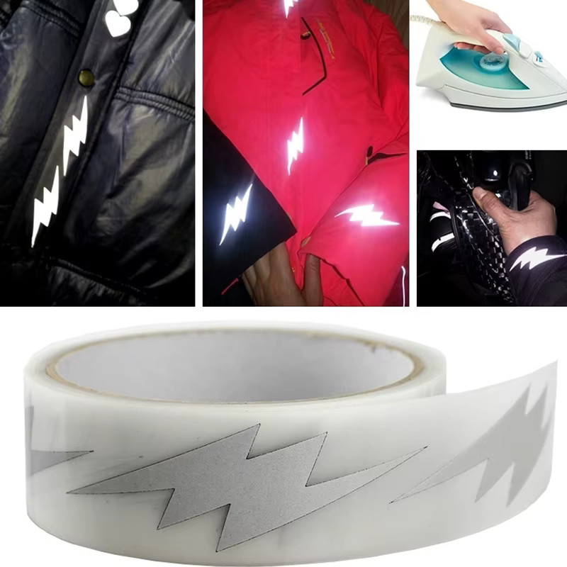 Silber reflektierendes Vinyl Transferfolie Klebeband für Kleidung zum Aufbügeln - Bild 2
