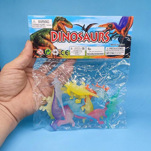 BC Pet Supplies Dinosaurier Spielzeug Set, Leuchtend, 12-teiliges Set, ab 14 Jahren - Bild 1