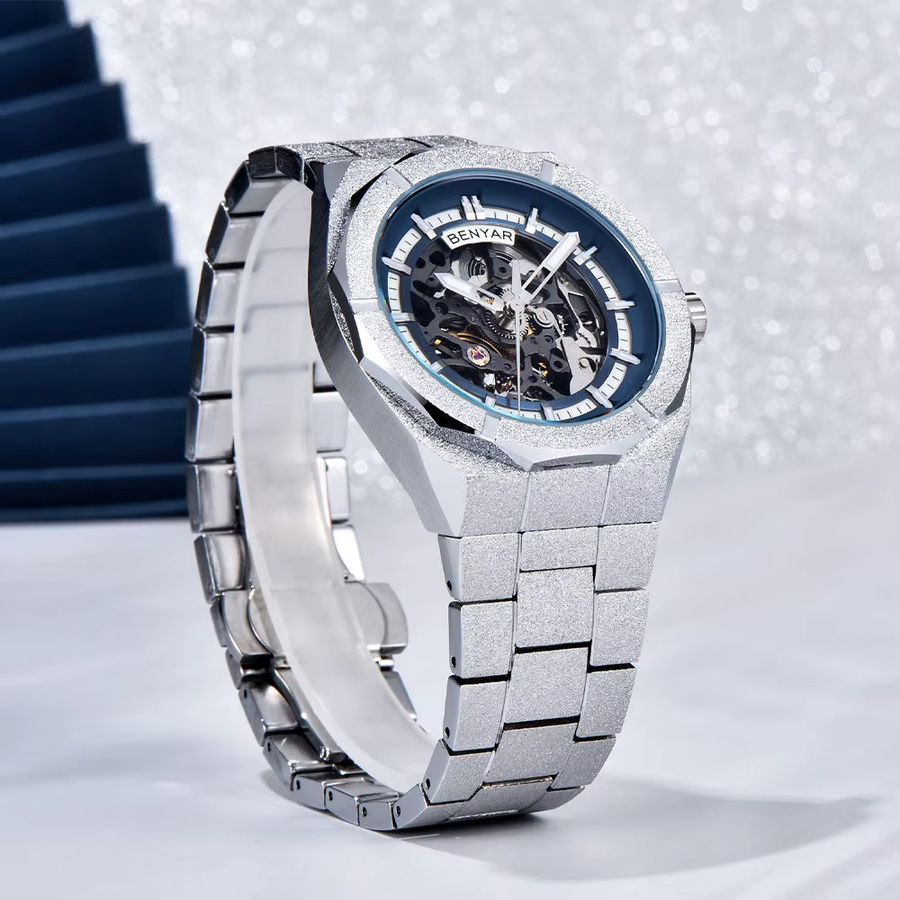 BENYAR Armbanduhr Edelstahl, Automatik, 41 mm, Herren - Bild 4