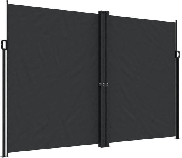 vidaXL Seitenmarkise Ausziehbar Schwarz B/H: 1000 x 220 cm - Bild 1