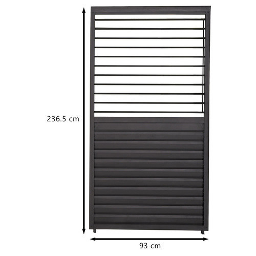 Mr. GARDENER Pergola-Lamellenwand verstellbar, hellgrau, B: 93 cm, H: 235 cm - Bild 2
