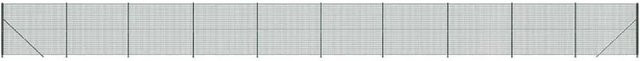 vidaXL Maschendrahtzaun aus verzinktem Stahl mit PVC-Beschichtung in Grün, Höhe: 220 cm, Länge: 25 m - Bild 1