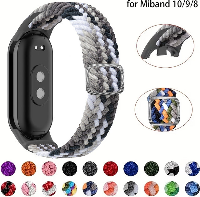 Smartwatch-Armband Nylon, Geflochten, Bunt, Unisex - Bild 1