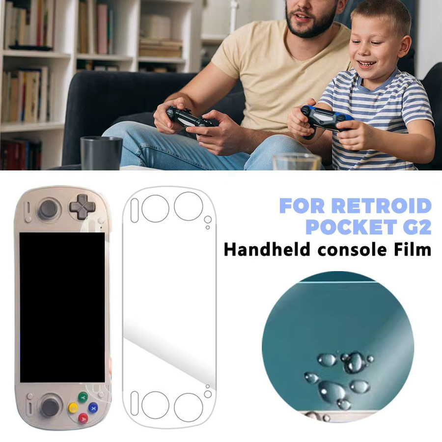 Retroid Displayschutzfolie für Retroid Pocket G2 in Blue Ray High Definition, transparent und kratzfest - Bild 3