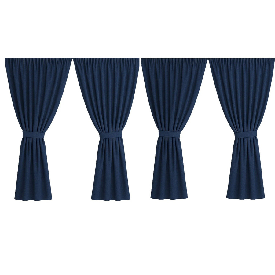Setgarden Curtain Garden Outdoor Vorhang Marine Blau, 4 Stück, B: 155 cm, H: 220 cm - Bild 2
