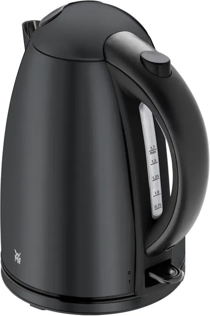 WMF Stelio Wasserkocher aus Edelstahl in Deep Black mit 1,7 l Volumen und 2400 Watt - Bild 1