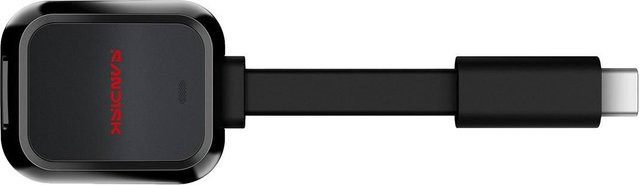 SanDisk QuickFlow microSD UHS-I Kartenleser USB-C Schwarz SDDR-B751-GNANN - Bild 1