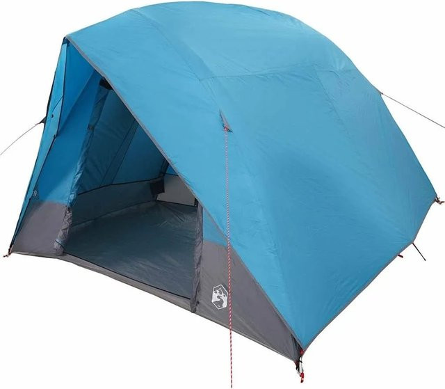 vidaXL Campingzelt mit Dach und Speicher in Blau, B/T/H: 275 x 230 x 140 cm - Bild 1