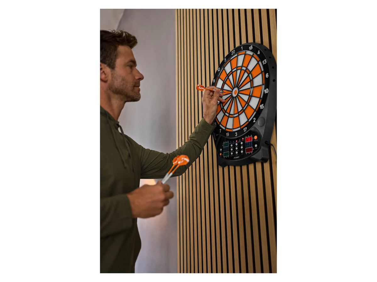 CRIVIT Elektronische Dartscheibe, orange/weiß - Bild 2