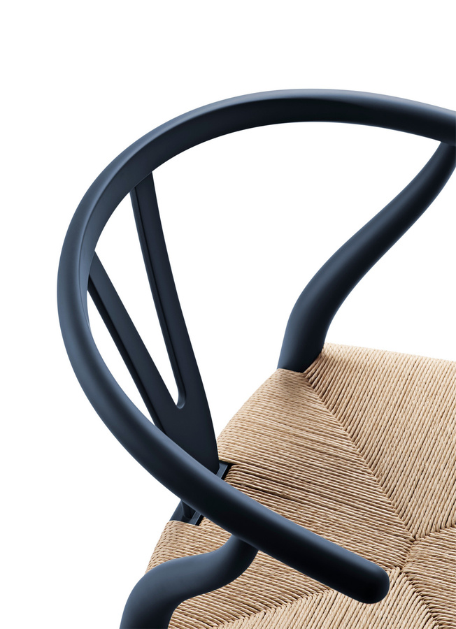 Carl Hansen & Søn CH24 Y Wishbone Stuhl aus Buchenholz in Blau - Bild 2
