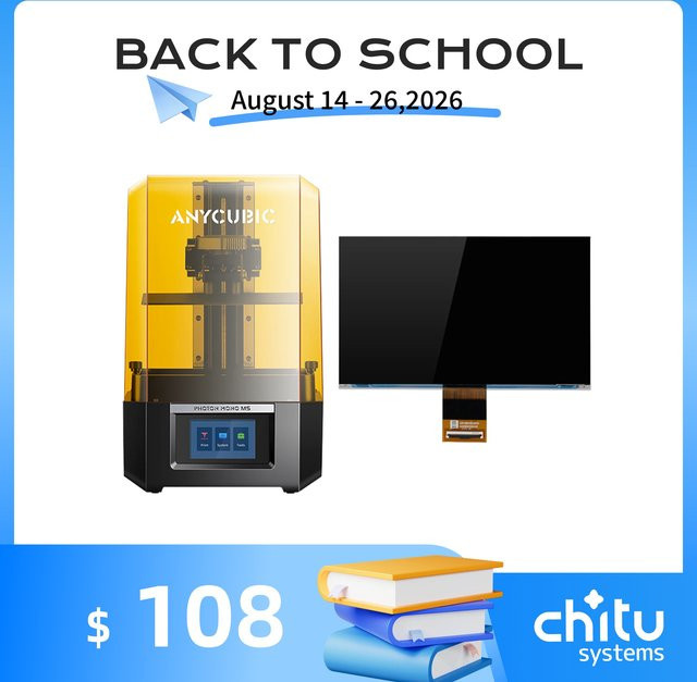 Anycubic LCD-Bildschirm-Ersatzteil für Photon Mono M5 und M5S, 10,1 Zoll, 12K Monochrom, Schwarz - Bild 1