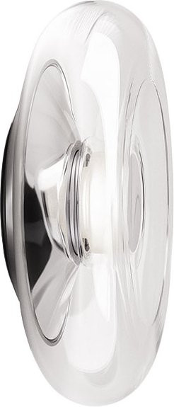 Serien Lighting Don Wall S LED-Wandleuchte mit transparentem Glasschirm in Silber und dim2warm Funktion (1800K - 3000K) - Bild 1