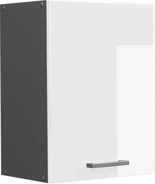 Vicco Hängeschrank R-Line Küchenschrank Weiß Hochglanz Anthrazit B: 45 cm, H: 60 cm, T: 31 cm - Bild 1