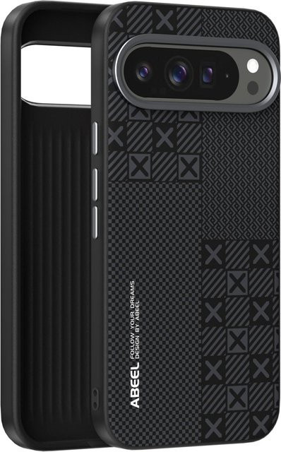 Carbonfaser Schutzhülle für Google Pixel 10, 9 und 9 Pro XL in Schwarz mit Anti-Drop Puffer und Unterstützung für kabelloses Laden - Bild 1