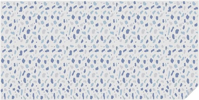 Tulup Buntglasfolie Blau mit geometrischem Muster, selbstklebend, B/B: 200 x 100 cm - Bild 1