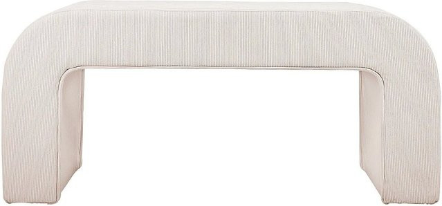 Vente-unique Sitzbank Calvelo in Creme mit Cord-Bezug, Breite: 110 cm - Bild 1