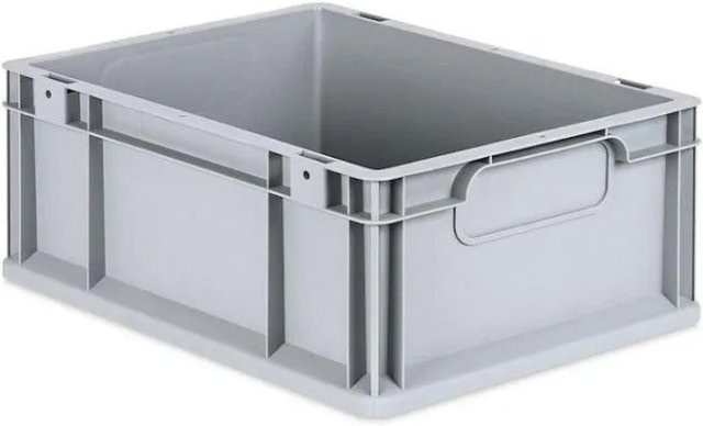 PROREGAL Eurobox Nextgen Economy Transportbox mit Griffen, Grau, H x B x T: 17 x 30 x 40 cm, 16 Liter - Bild 1